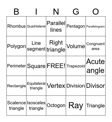 Bingo Card