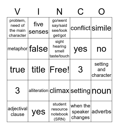 IEW Vinco - I will conquer IEW! Bingo Card