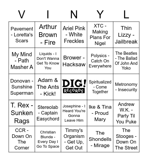 VBW6G2 Bingo Card