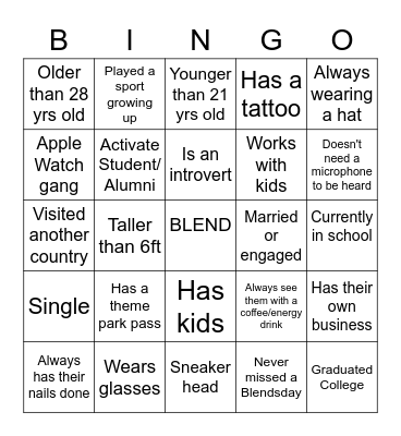 LVL UP BINGO Card