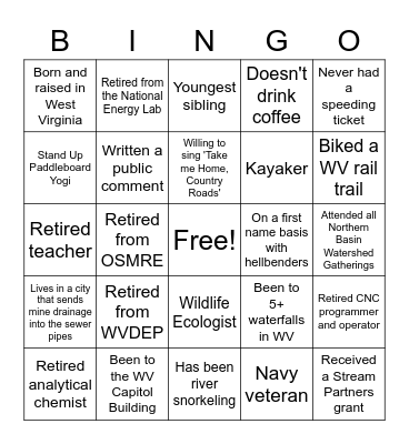 Find Someone Who Is/Has... Bingo Card