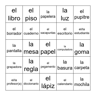 CH 2 Test 1 Bingo Card