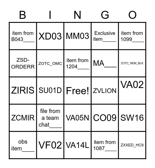 CS Week 2022 Bingo Card