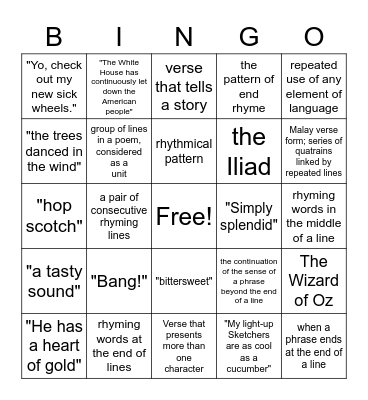 Device - O Bingo Card