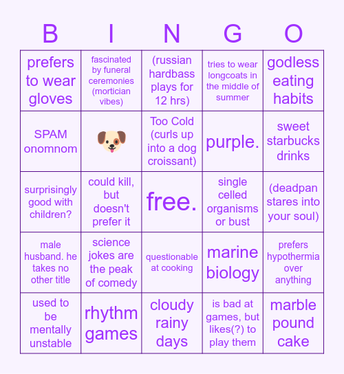 jackson bingo 🐕🐕 Bingo Card