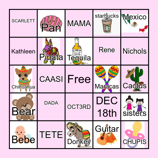 FIESTA BINGO Card