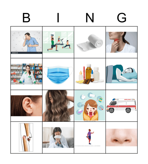 BODY AND HEALT Bingo Card