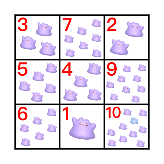 Number Bingo! Bingo Card