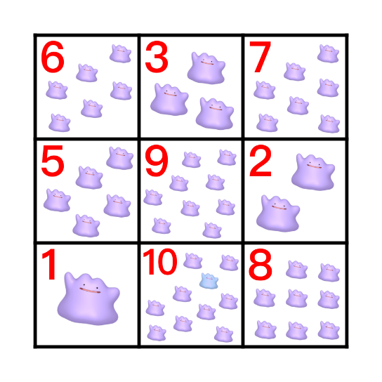 Number Bingo! Bingo Card