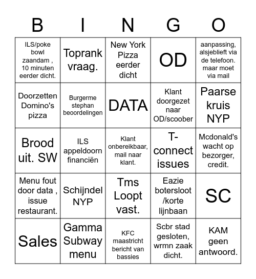 VIP BINGO Card
