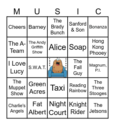 COUCH POTATO Bingo Card