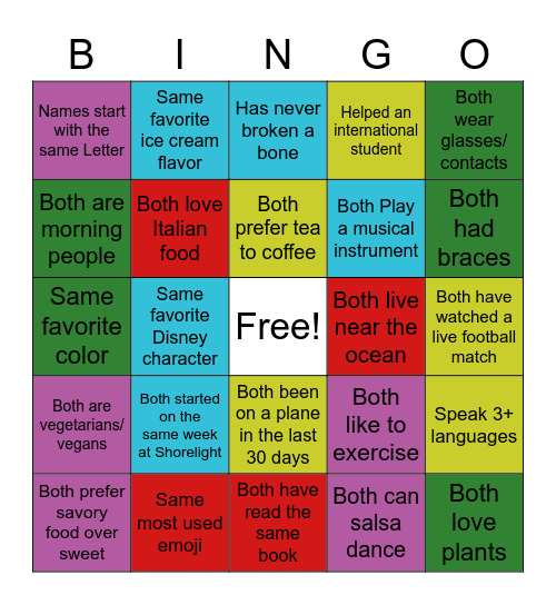 Setting Sail Bingo 2 Bingo Card