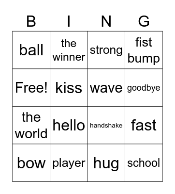Where are you from? Bingo Card