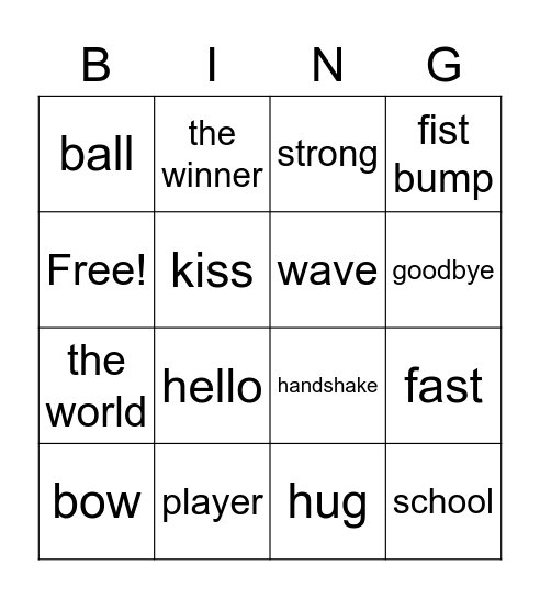 Where are you from? Bingo Card