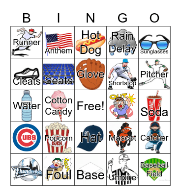 Baseball Bingo Card