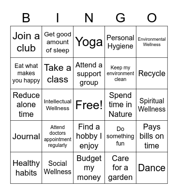 Harambee Bingo Card