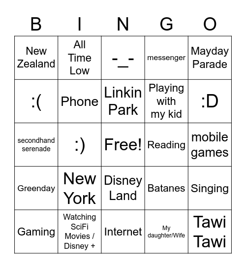 RA Fallorina Bingo Card