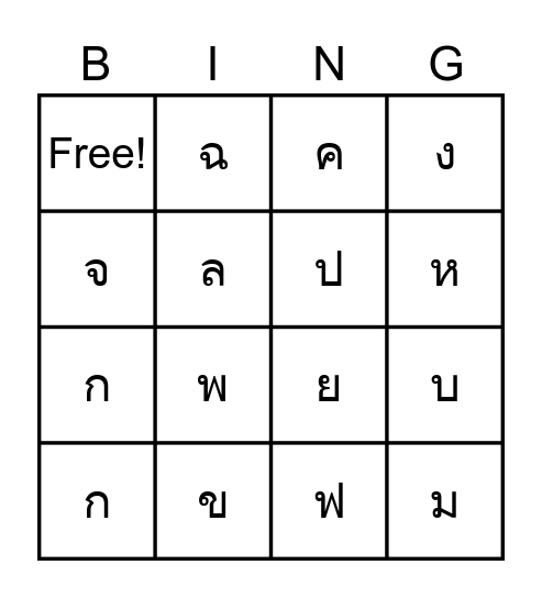 กราฟแสดงคำตอบของอสมการ Bingo Card