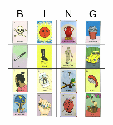 Millennial Lotería 4x4 Final Bingo Card