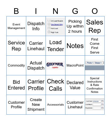 Aljex Bingo Card