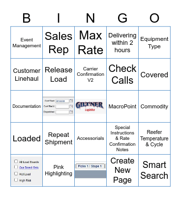Aljex Bingo Card