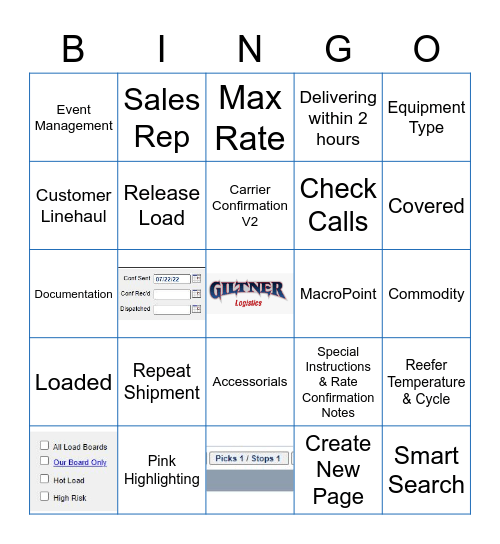 Aljex Bingo Card