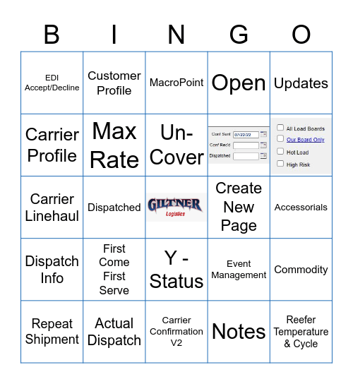 Aljex Bingo Card