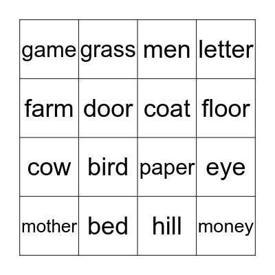 BINGO Card