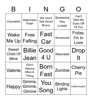 Round Three Bingo Card