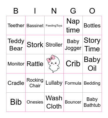 BABY SHOWER Bingo Card