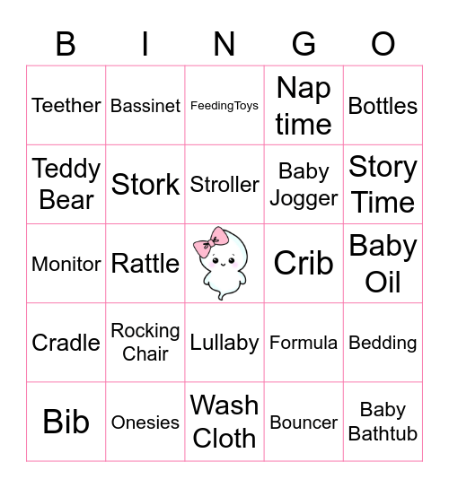 BABY SHOWER Bingo Card