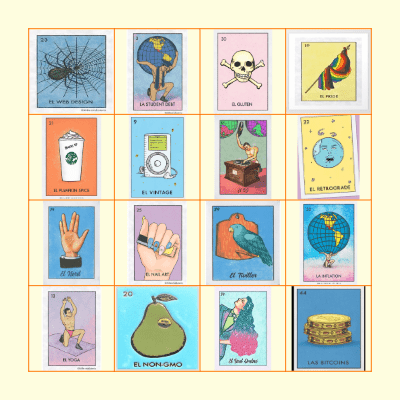 STRIDE x HLBC Cafecito Loteria! Bingo Card