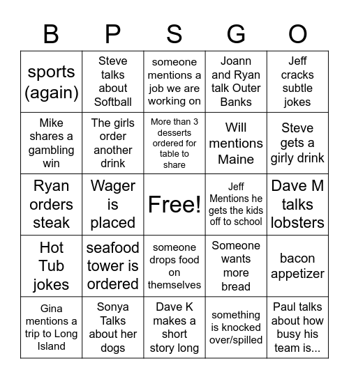 BPSGO Bingo Card