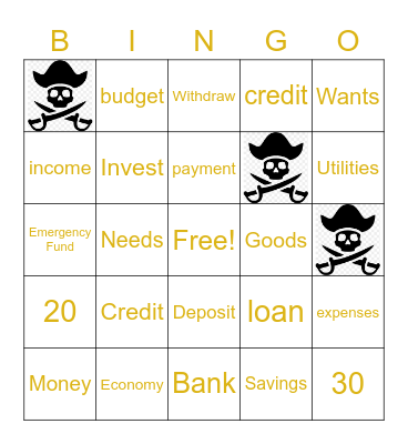 Mini Economy Bingo Card
