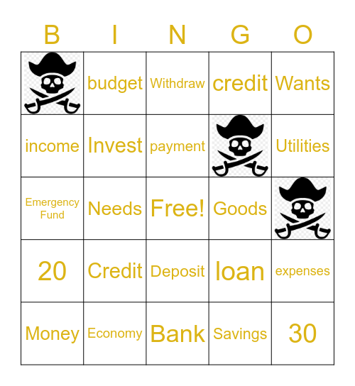 Mini Economy Bingo Card