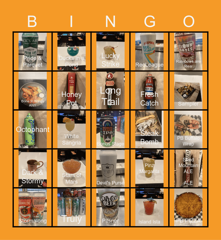 PINZ Bingo Card