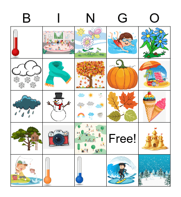 Outdoors Bingo Card