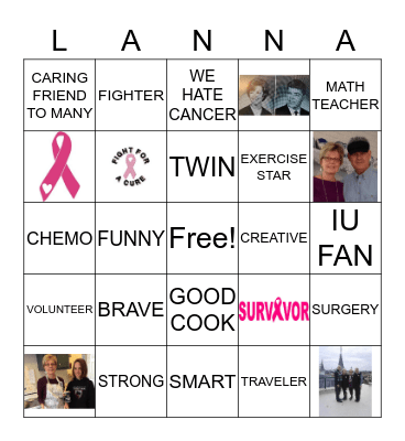 BEAT CANCER BINGO Card