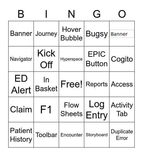 EPIC Kick Off - AdventHealth Medical Group Bingo Card