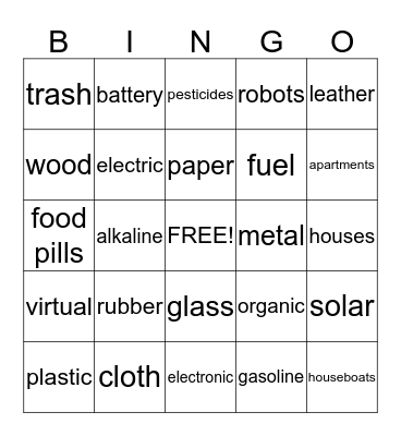 Taking Actions Bingo Card