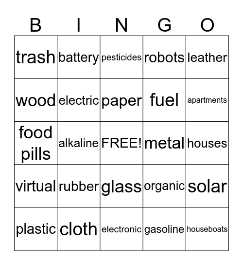 Taking Actions Bingo Card