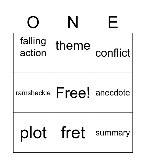 Mid-Unit 1 Review Bingo Card