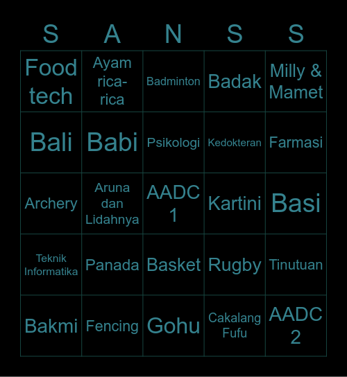 christian0ss Bingo Card