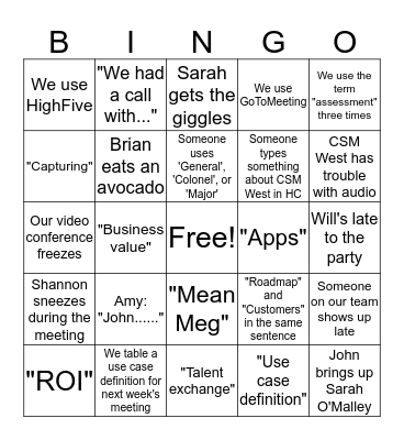 CTC Bingo 10.15.15 Bingo Card