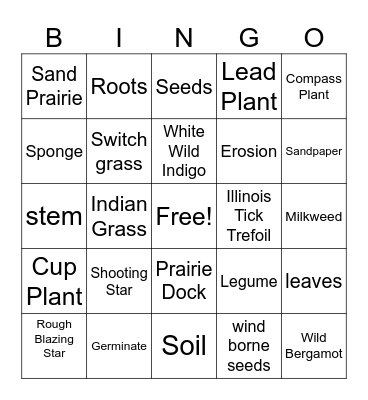Tallgrass Prairie Bingo Card