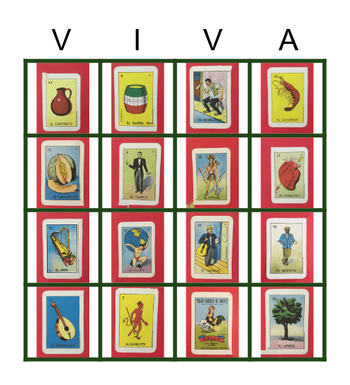¡¡VIVA MÉXICO!! Bingo Card