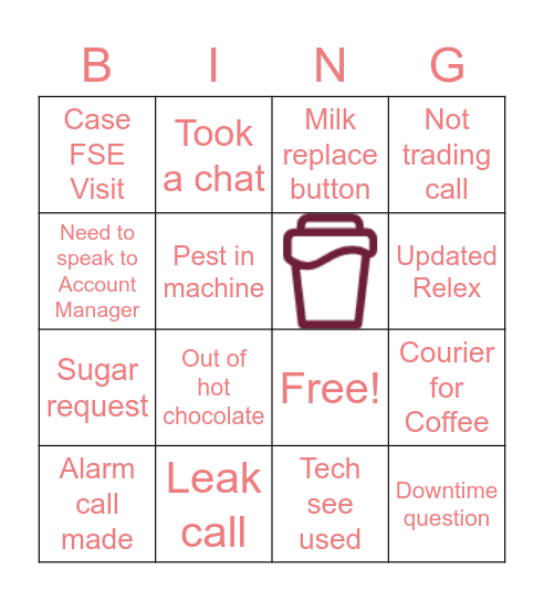 Contact Centre Bingo Card