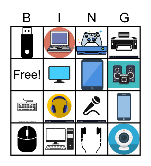 Technology Bingo Card