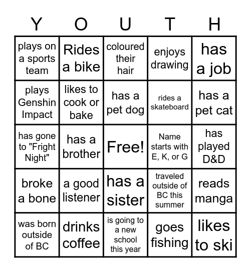 Bingo Card