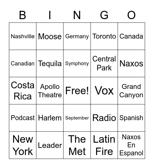 Raymond's Farewell Bingo Game Bingo Card